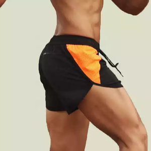 กางเกงขาสั้นผ้าไนลอนโพลีเอสเตอร์แห้งเร็วสำหรับออกกำลังกายวิ่งชายหาดมีโลโก้ออกแบบได้ตามต้องการสำหรับฤดูร้อน - Product Image 3