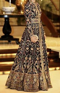 2021 à la mode mariée belle veste en soie avec perles de verre en cristal embellies pierre travail mariage-Lehenga robe - Product Image 2