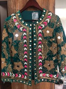 Indian Handcrafted Ladies Party Embroidery Jackets for <b>Women</b> Varsity Jackets Beaded Wholesale Indian Supplier Guru Kirpa Exports - Product Image 5