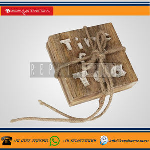 แผ่นรองจาน4แผ่นรองจานทำจากไม้มะม่วงธรรมชาติ100% เป็นมิตรกับสิ่งแวดล้อมอุปกรณ์ตกแต่งโต๊ะรับประทานอาหารสุดหรู - Product Image 2