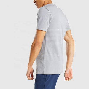 เสื้อยืดผ้าคอตตอนผสมโพลีเอสเตอร์เสื้อยืดพิมพ์ลายแห้งเร็วผลิตจากโรงงาน - Product Image 2