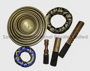 Juego de Cuencos Tibetanos de Bronce y Metal Pulido, 7 Notas, para Sanación con Sonido y Meditación, Hecho en Nepal, Más Vendido - Product Image 4