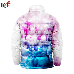 เสื้อแจ็คเก็ตพัฟเฟอร์ฤดูหนาวสำหรับผู้ชาย KEVEN IMPEX แบบสองด้าน ระบายอากาศได้ดี กันลม เป็นมิตรต่อสิ่งแวดล้อม  ผ้าไหมแท้ 100% บุด้วยใยฝ้าย คอตั้ง - Product Image 2