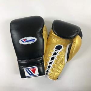 Gants de boxe à lacets personnalisés de qualité supérieure 8oz 6oz 16oz Tailles Gants Winining en cuir PU pour enfants MMA Formation pour gymnases - Product Image 2