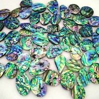 Cabochons en nacre d'ormeau assortis, formes variées, pierres précieuses organiques irisées pour la fabrication de bijoux