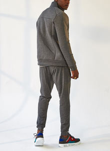 Conjunto de Sudadera con capucha de dos piezas y Jersey serigrafiado polar con logotipo personalizado, pantalón acampanado, chándal para hombre, conjunto apilado de 2 piezas - Product Image 4