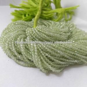 2mm 3mm Natural Micro Green Prehnite Stone Faceted Gemstone Beads Strands <b>Strings</b> for Jewelry Making Necklace <b>Bracelet</b> Regular - Product Image 1