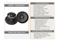 Haut-parleur de subwoofer amplifié de 18 pouces de qualité professionnelle AES Top Engineering de 1800 watts avec cône en papier de fibre de carbone