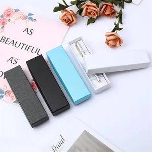 Fashion Office Pen Display Verpakking Pen Gift Sieraden Papier Doos Bookmark Verpakking Bespoke Logo Pen Verpakking