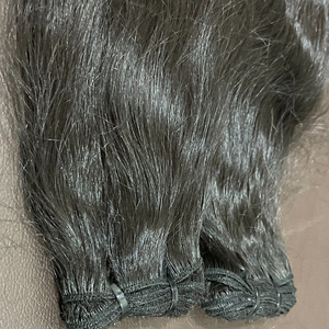 DOUBLE MACHINE TIRÉE DOUBLE TRAMÉE NATURELLE VIERGE TEMPLE EXTENSIONS DE CHEVEUX HUMAINS NON TRAITÉS QUALITÉ HGIH AVEC PAYPAL ACCEPTÉ - Product Image 1