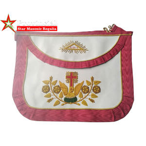 Delantales Masónicos Bordados Personalizados para Past Maestros, OES Estrella de Oriente, Alta Calidad, Precio al por Mayor - Product Image 3