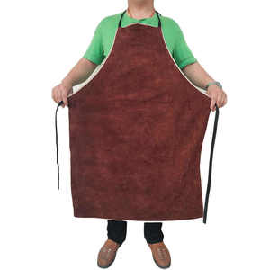High Quality Heat-Resistant Split <b>Leather</b> <b>Aprons</b> Premium Garments for Usage - Product Image 1