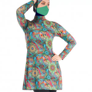 Maillots de bain et bikinis de créateur personnalisés pour femmes, tenues de plage de luxe pour femmes musulmanes, maillot de bain en tissu imperméable 2026 pour filles - Product Image 2