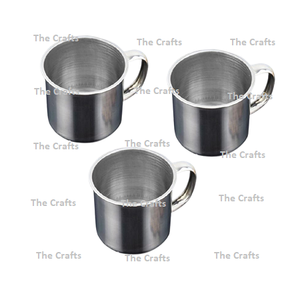 ชุดแก้วดื่มน้ำสแตนเลส3สีเงินแก้วชากาแฟและน้ำดื่มสำหรับอุปกรณ์ครัว - Product Image 3