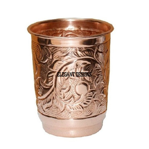 แก้วทองแดงสำหรับใช้ในบ้าน,แก้วทองแดงทันสมัยแบบอินเดียสำหรับใช้ในครัวขนาดกลางเคาน์เตอร์กระจกทองแดงราคาไม่แพงทนทาน - Product Image 5