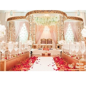 Magnifique Roi Reine Mariage Mandap Configuration Cérémonie De Mariage Mandap Cérémonie De Mariage Hindou Personnalisé Délicieux Mandaps En Gros Royaume-Uni - Product Image 1