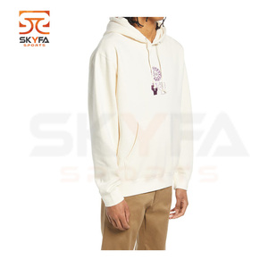 เสื้อฮู้ดผ้าฝ้ายแขนยาวสำหรับผู้ชาย,พิมพ์โลโก้แบบกำหนดเองสีดำแฟชั่น - Product Image 6