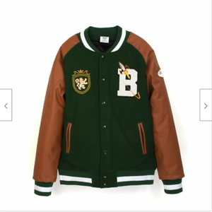 Veste en cuir PU pour homme, saison automne-hiver, veste d'extérieur chaude, coupe ajustée, veste varsity pour homme, vente en gros - Product Image 1