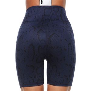 Elástico moda gimnasio correr Fitness Biker pantalones cortos deportes cintura alta entrenamiento mameluco onesie activo Yoga pantalones cortos para mujeres - Product Image 2