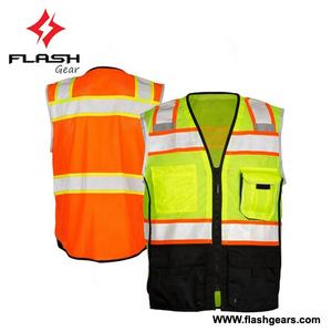 Chaleco DE SEGURIDAD DE MALLA reflectante de alta visibilidad con bolsillos Chaleco de seguridad de construcción de carreteras impermeable - Product Image 3