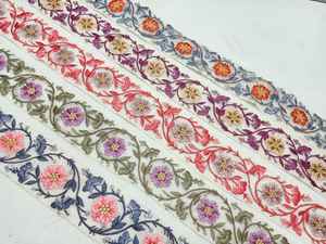 Custom Made Machine Embroidered Ethnic Indian Designed with Pearls and <b>Laces</b> in Assorted Sizes and Colors for Wedding Dress Desi - Product Image 6