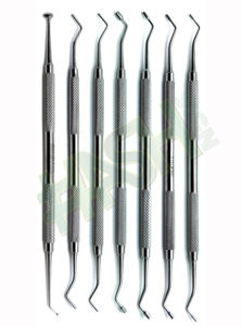 7 Pcs Dentaire Composite Plastique Amalgame Pluggers Brunissoir Cavité Restauration Instruments De Remplissage - Product Image 6