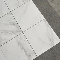 Carreaux de sol en marbre blanc naturel de haute qualité CenturyMosaic, Chine, 12*12 pouces