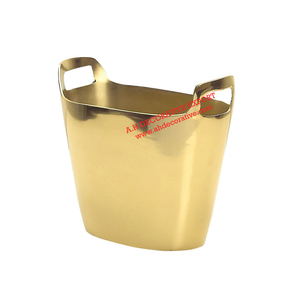 Seau pour refroidisseur de Champagne, fait à la main, en aluminium, pour l'intérieur et le vin, seau à glace en métal Antique, pour l'été - Product Image 1