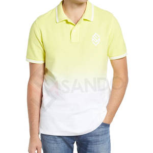 2022 hommes décontracté à manches courtes pour polos de haute qualité Anti-rides solide motif Polo T-Shirt fabriqué au Pakistan - Product Image 1