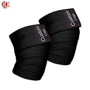 Enveloppe de genou en coton avec support élastique idéal pour l'haltérophilie, l'haltérophilie et le fitness en salle de sport | augmentez votre expérience d'entraînement - Product Image 6