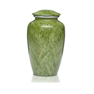 Urna de cremación clásica grabada en aluminio en tonos de mármol para cenizas humanas, capacidad de 200 libras, adecuada para columbario de nicho, venta al por mayor - Product Image 6