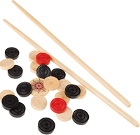 Jeu de Carrom en Bois Pliable, Léger, Étanche et Portable de Haute Qualité pour Adultes et Enfants