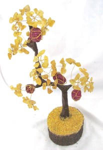 Arbre de puces en Agate et rubis jaune, 38 pièces, meilleur prix - Product Image 2