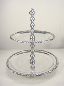 New Decorative Design Aluminium <b>3</b> <b>Tier</b> <b>Cake</b> <b>Stand</b> for Home Hotel Restaurant Use - Product Image 5
