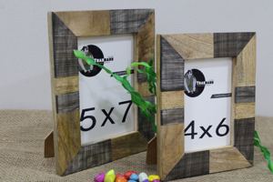 Marco Rectangular de Madera y Cuerno Tallado al Mejor Precio Exportador PARA LA Decoración del Hogar y La Oficina Estilo Tradicional Sambhal Hecho de Metal - Product Image 4