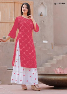 Diseño listo para usar vestido al por mayor Anarkali última moda precio bajo con Dupatta Jackate algodón indio Kurtis señoras Reyon mujeres ropa Shalwar Kameez - Product Image 6