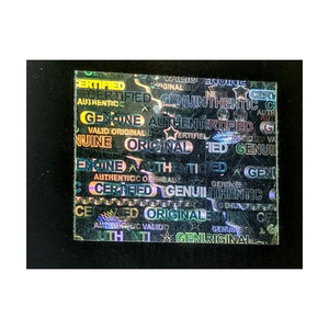 Chất lượng cao tùy chỉnh Holographic dính Sticker Pet Chất liệu UV in ấn độ của công nghiệp VOID bảo hành mô hình ba chiều nhãn - Product Image 1