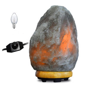 IMPEX PAKISTAN 100% Qualité Réel Naturel Sel De L'Himalaya Lampe Veilleuse Sculpté Trois Type Rock Base En Bois pour La Décoration De La Maison - Product Image 4