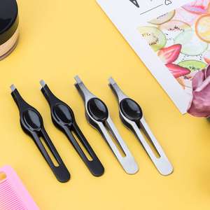 Juego de Pinzas para Depilar Cejas de Acero Inoxidable de la Mejor Calidad, Colores Personalizados, Empuñadura de Goma - Product Image 3