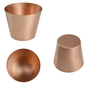 Diseño de Metal de cobre brillante, decoración de mesa de comedor de vidrio Highball, diseño de acabado de vidrio de cobre de Metal para una experiencia de bebida elegante - Product Image 4