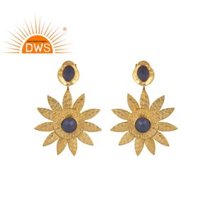 Boucles d'oreilles à fleurs en plaqué or pour femmes, 2020, livraison gratuite, styliste, mode, fabrication de bijoux - Product Image 1