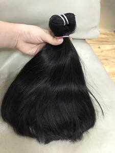 Meilleure vente Super Double cuticule aligné Remy wefted waves brut unique donneur droite noir vietnamien Extensions de cheveux humains - Product Image 5