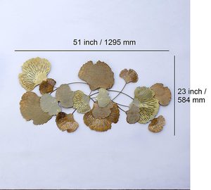 Craftter Metal <b>Leafs</b> <b>Wall</b> Art - Product Image 2