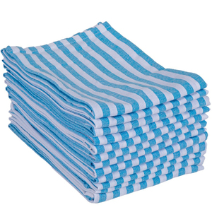 100% Cotton Woven <b>Striped</b> Square Kitchen <b>Towel</b> Microfiber Bamboo Checked Dish <b>Towel</b> Linen Home Soft Disposable Printed <b>Beach</b> - Product Image 1