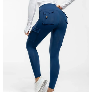 Venta al por mayor cualquier color calidad barriga pantalones de yoga OEM personalizado Fitness mujeres bolsillos Yoga Leggings de nivel superior - Product Image 4