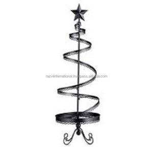 Kim Loại Màu Đen Giáng Sinh Hiển Thị Cây Đứng Với Nhiều Móc Hiện Đại Gỗ Và Sắt Dây Đối Với Trang Sức & Kỳ Nghỉ Trang Trí Treo - Product Image 1