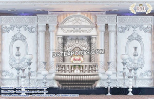 Cadre de porte de mariage traditionnel en fibre de verre, léger, nouveau, décoration de scène Rajwada, panneau de porte de réception glamour - Product Image 6