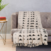 Offre spéciale, doux et confortable, indien, fait à la main, 100% coton, bloc, imprimé, décoratif pour la maison, tissu de boue africain, couverture tissée