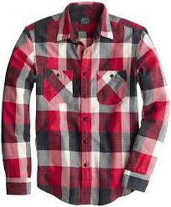 Camisa de manga larga a cuadros para hombre - Product Image 1