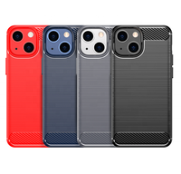 Fabrication d'étuis de téléphone en fibre de carbone, coque de téléphone en TPU givrée pour iPhone 13, coque antichoc pour iPhone 14 Pro
